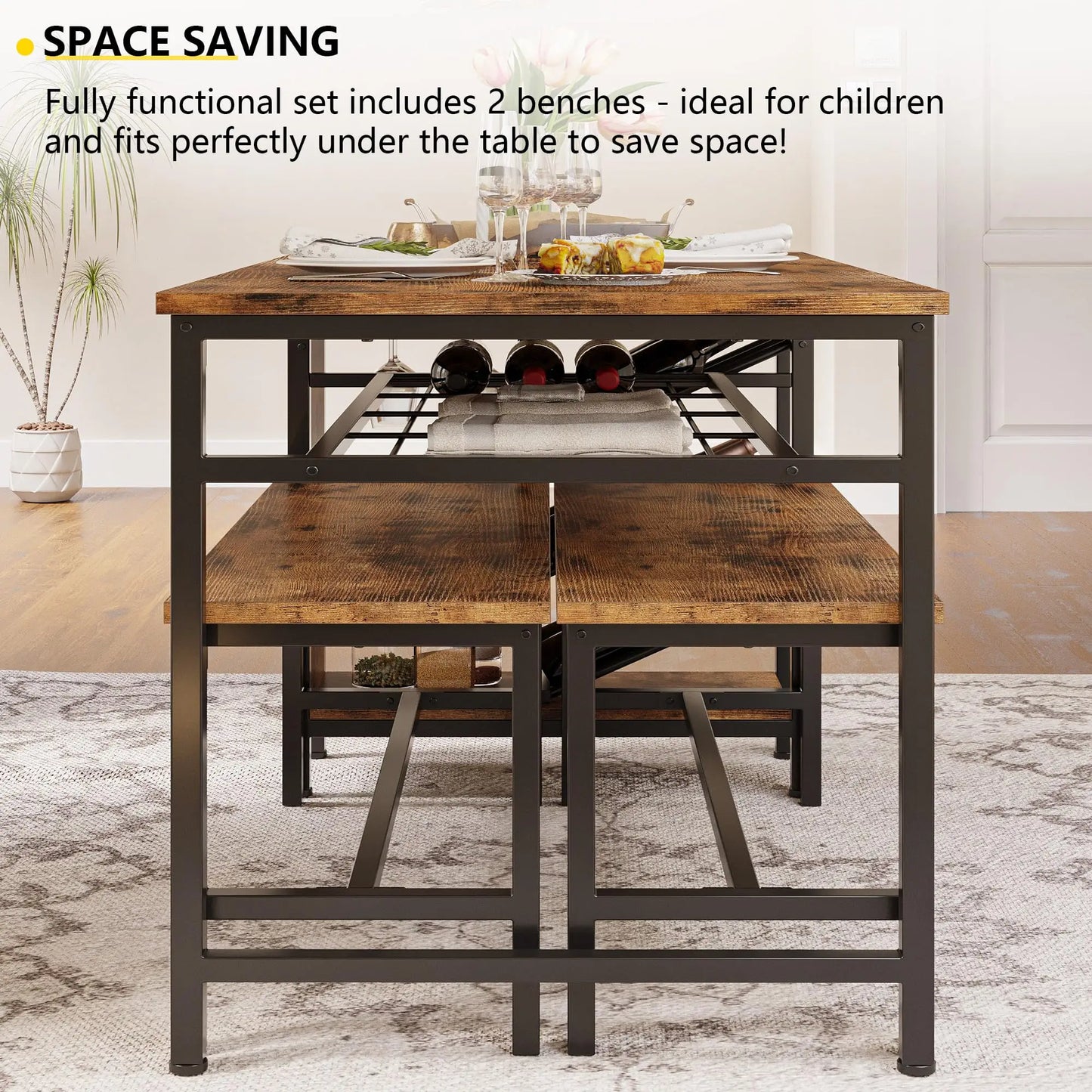 3-Piece Dining Table Set