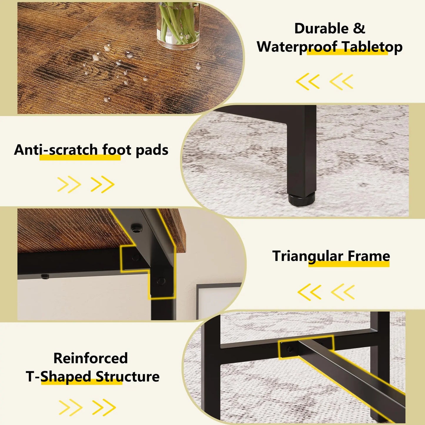 3-Piece Dining Table Set