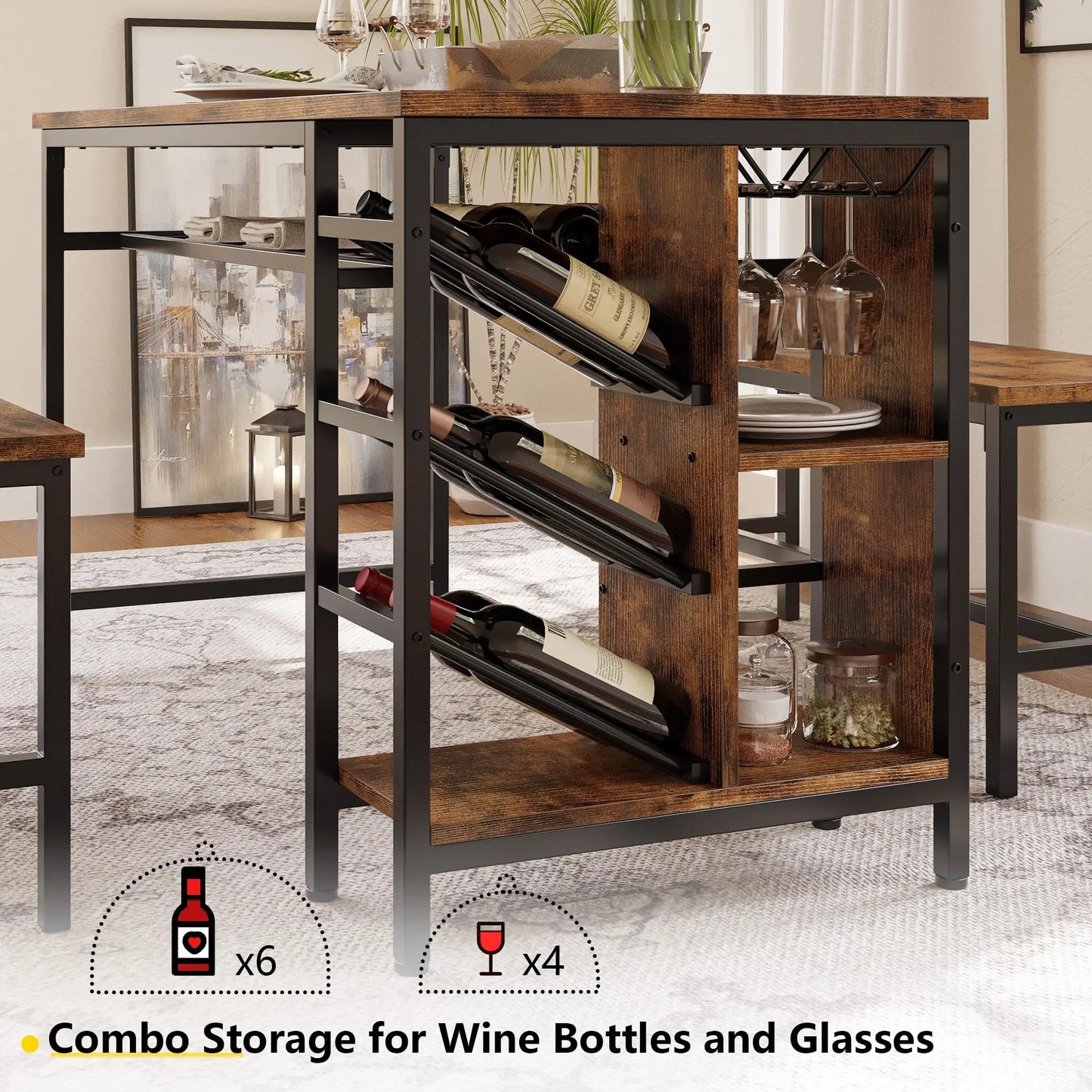 3-Piece Dining Table Set