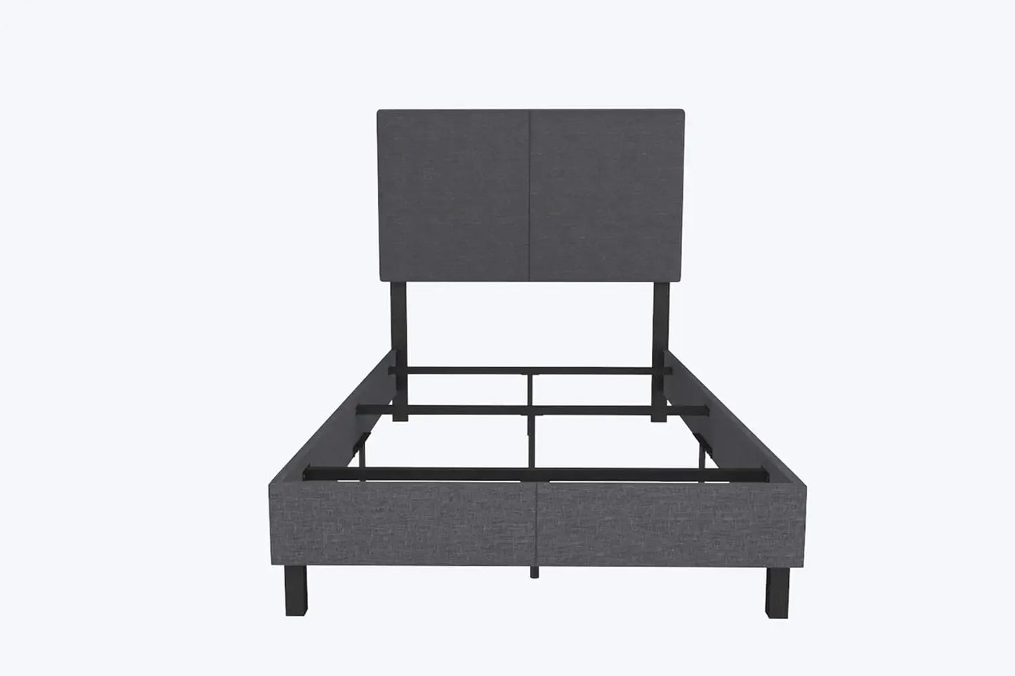 Bed with Chic Upholstered Headboard