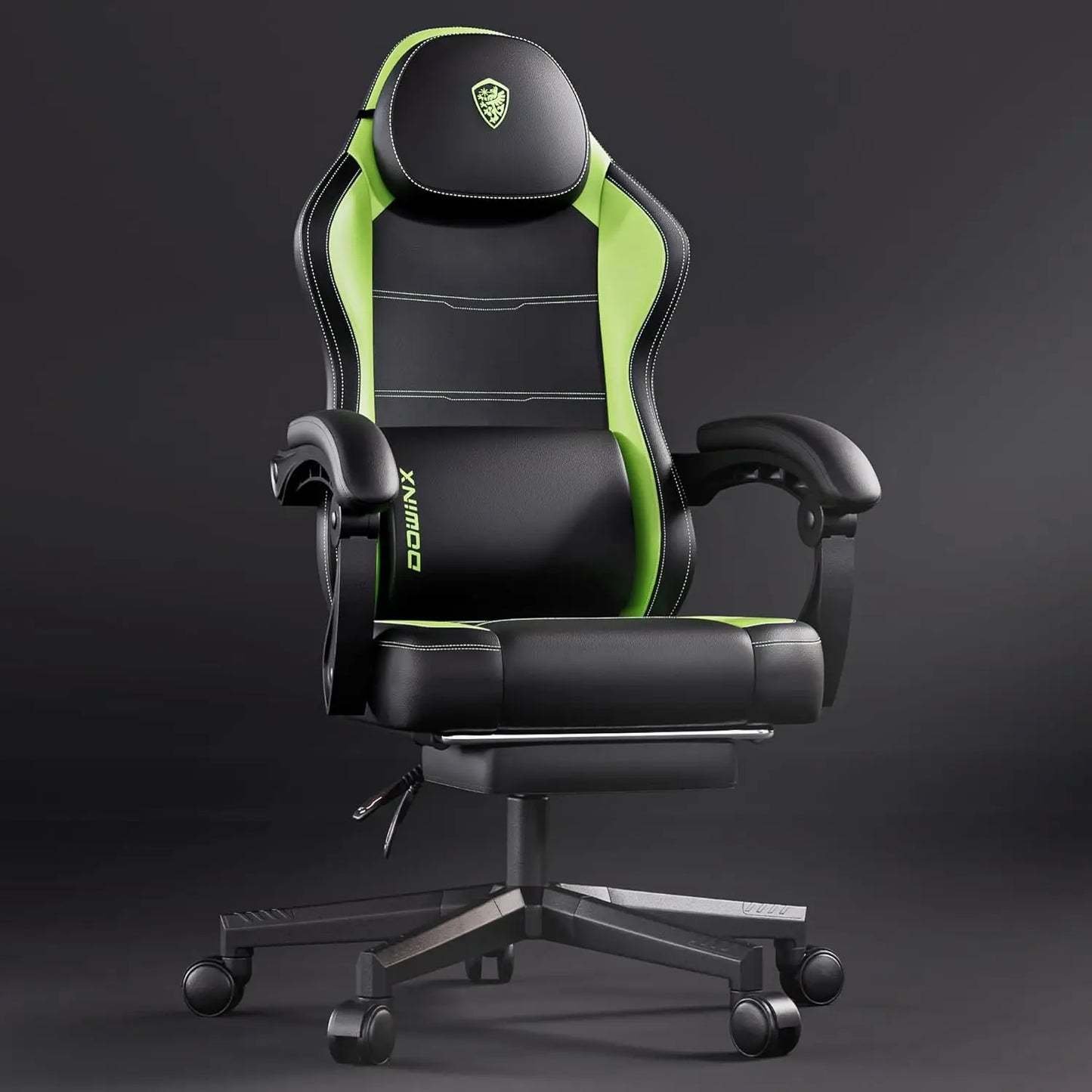 Gaming Chair with Pocket Spring Cushion and Footrest