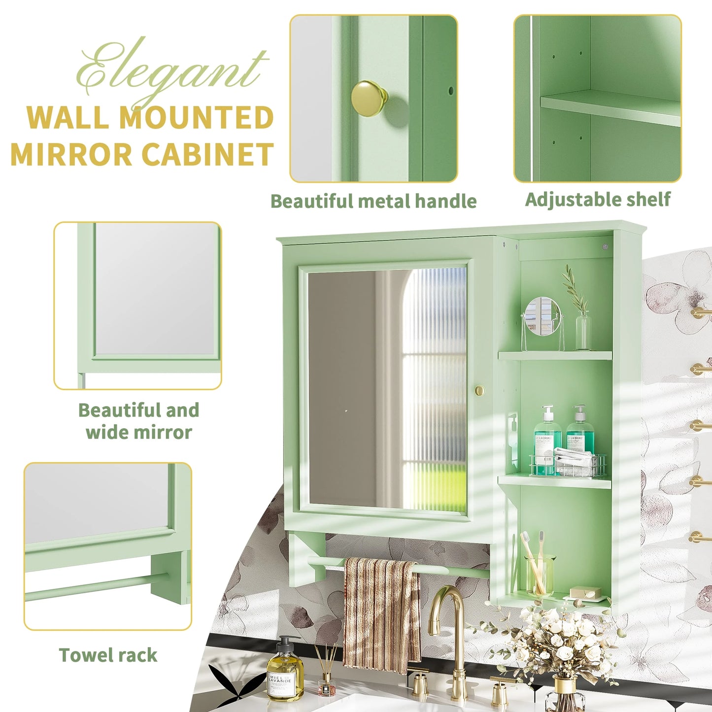 Wall Mounted Bathroom Storage Cabinet