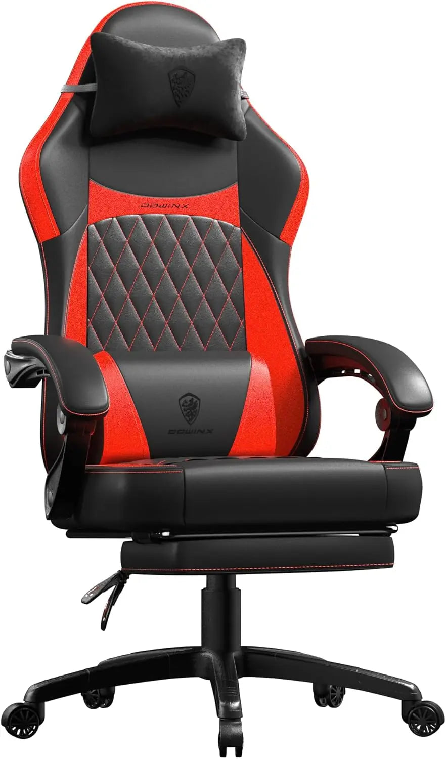 Gaming Chair with Pocket Spring Cushion and Footrest