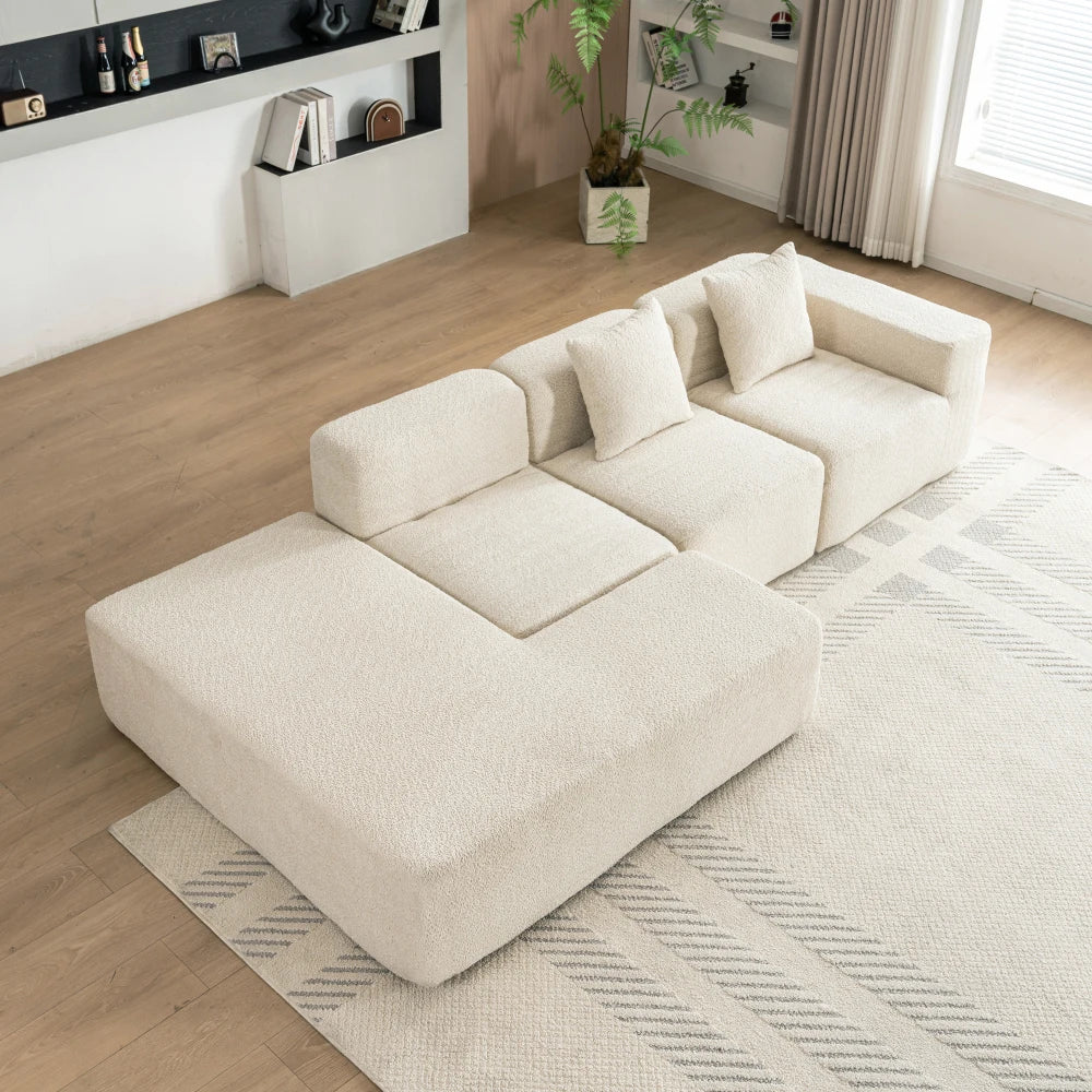 116.5" Sectional Free-combined Sofa for Living Room