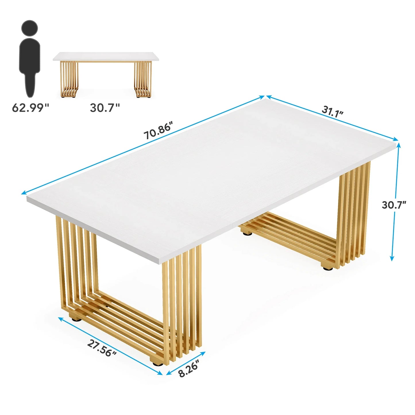 70.9" Modern Office Desk