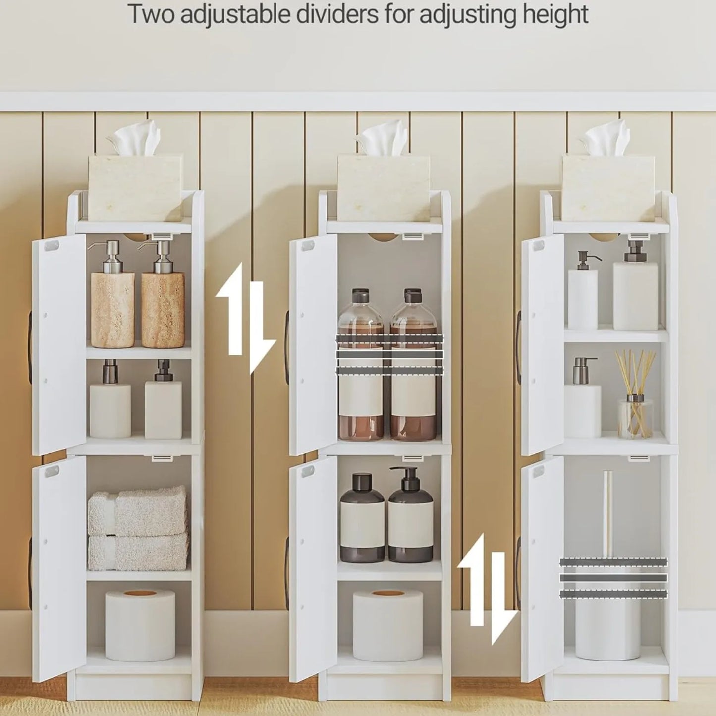 Narrow Bathroom Organizer Shelf