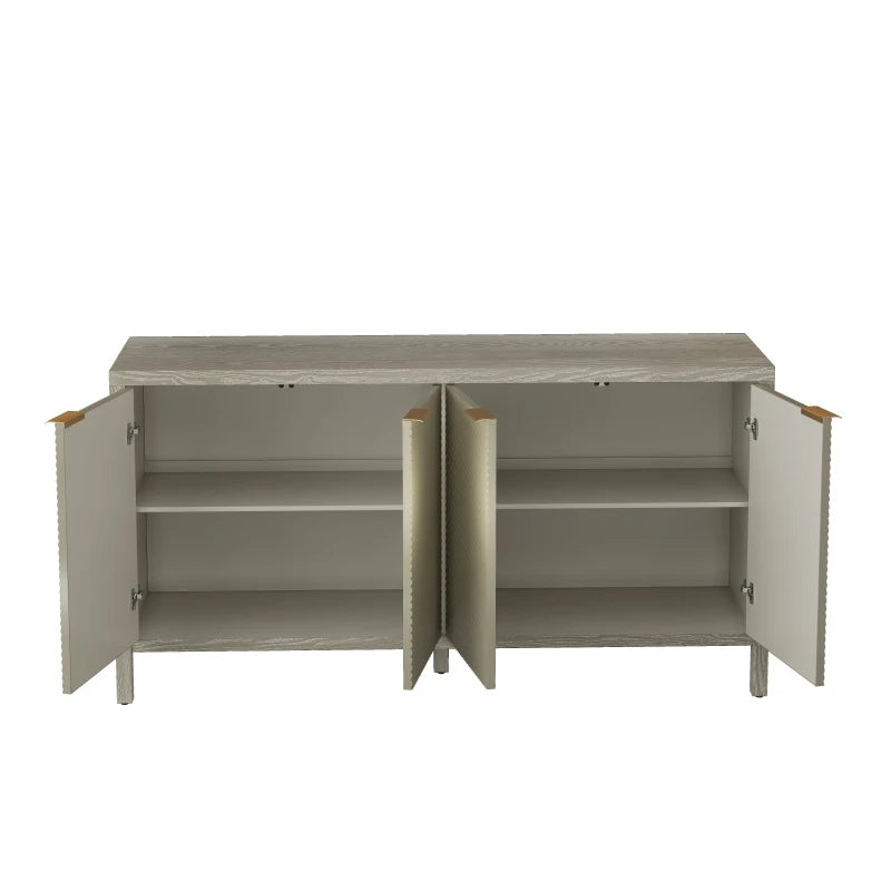 59" Modern Wood Buffet Cabinet