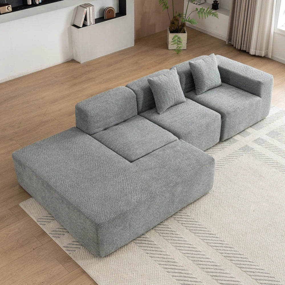 116.5" Sectional Free-combined Sofa for Living Room