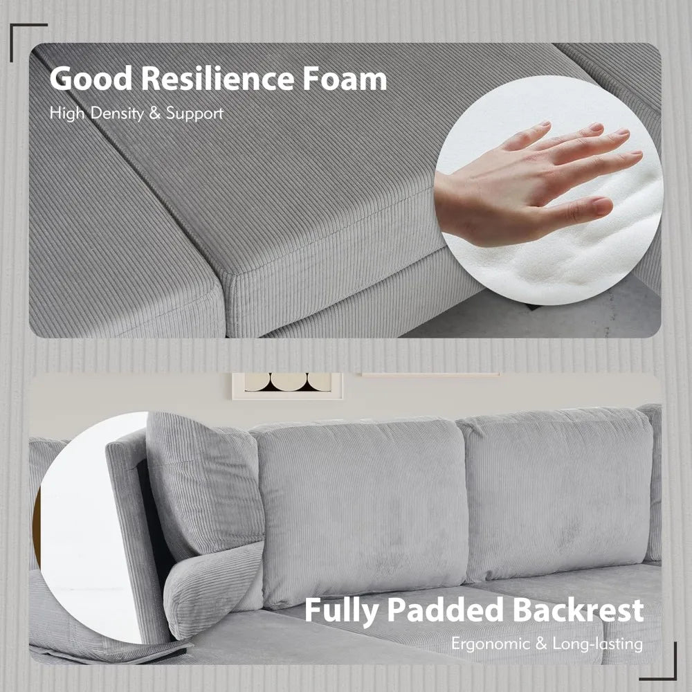 107.3" Sectional Couches for Living Room