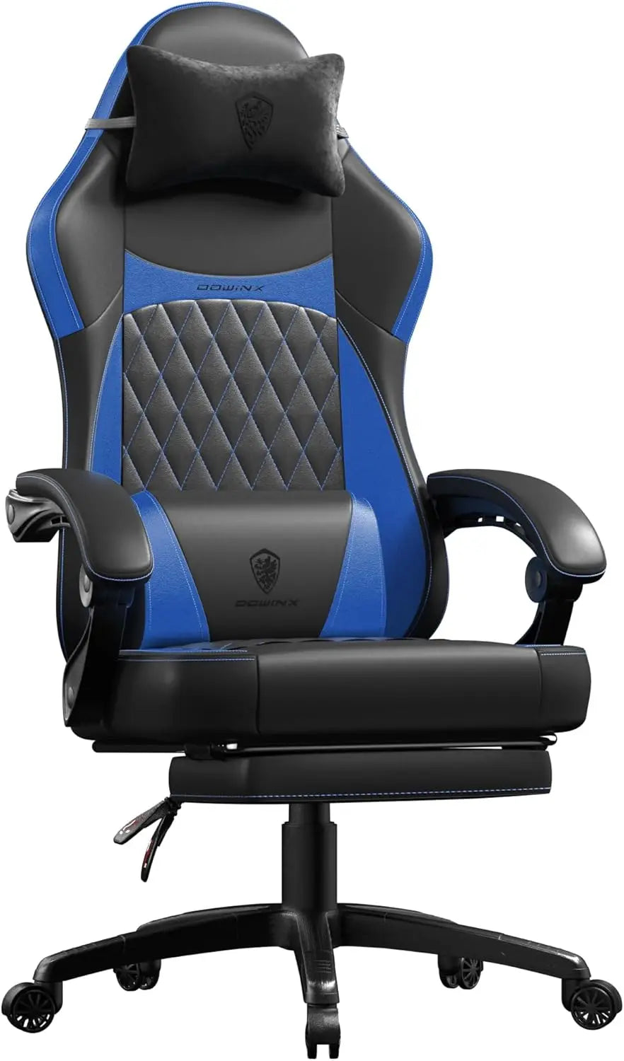 Gaming Chair with Pocket Spring Cushion and Footrest