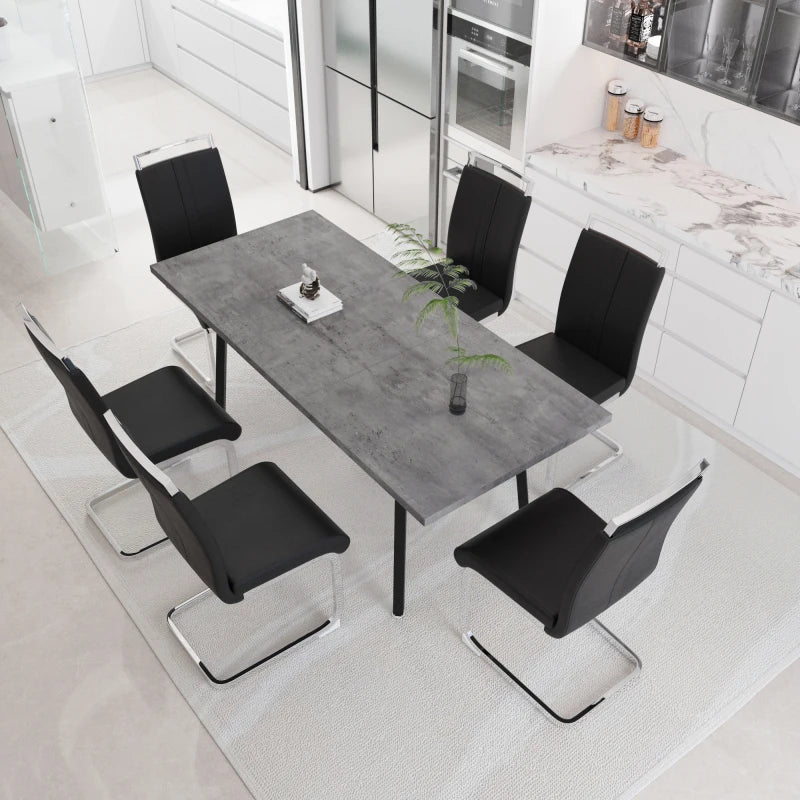 Expandable Square Dining Table Set