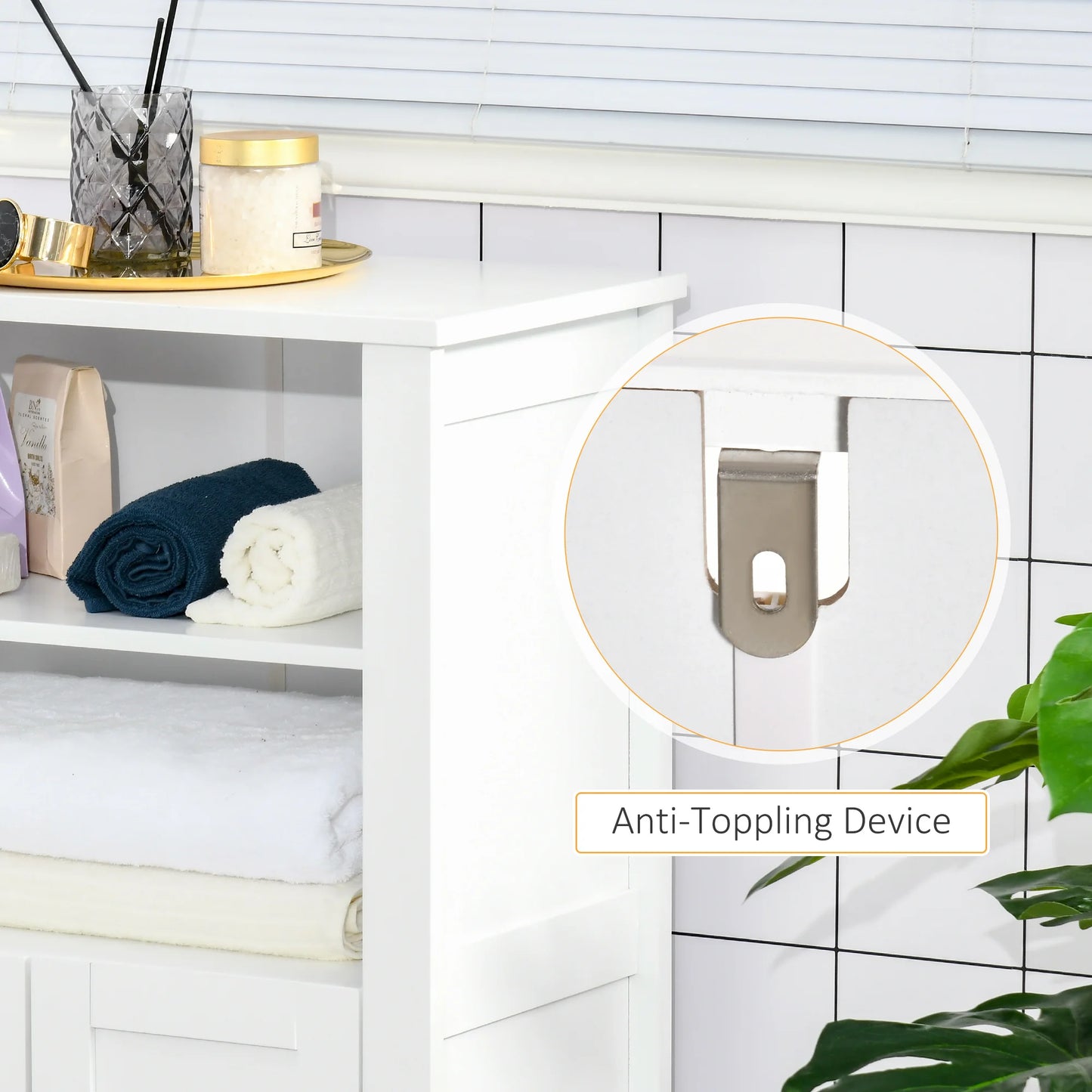 Bathroom Linen Storage Cabinet