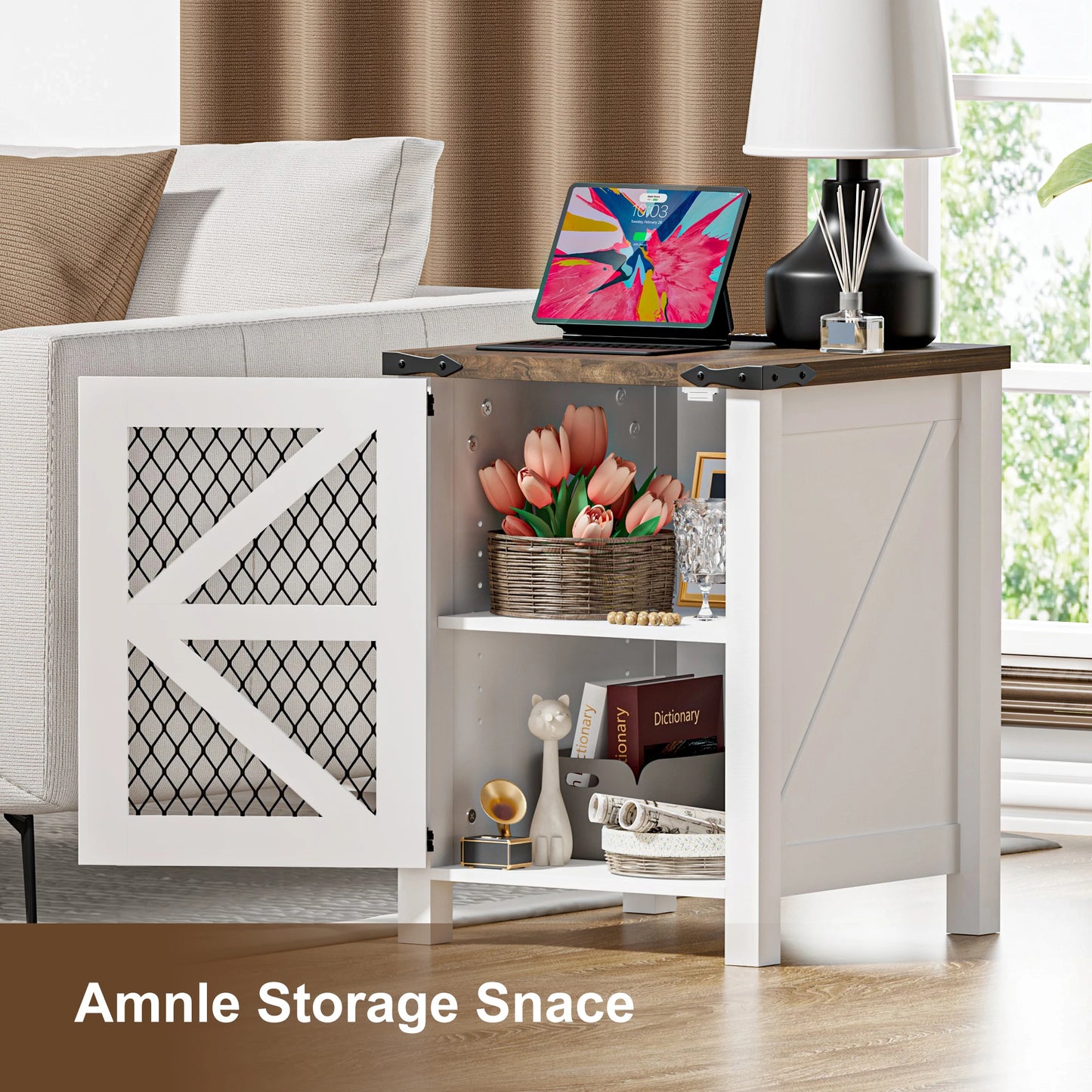 Nightstand with Charging Station