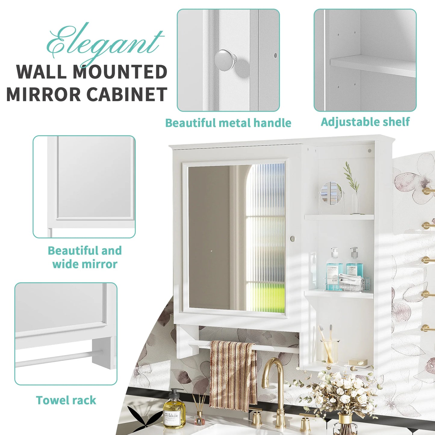 Wall Mounted Bathroom Storage Cabinet