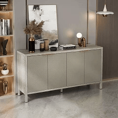 59" Modern Wood Buffet Cabinet