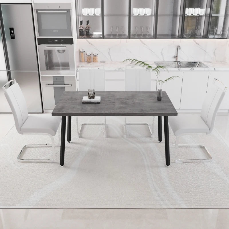 Expandable Square Dining Table Set