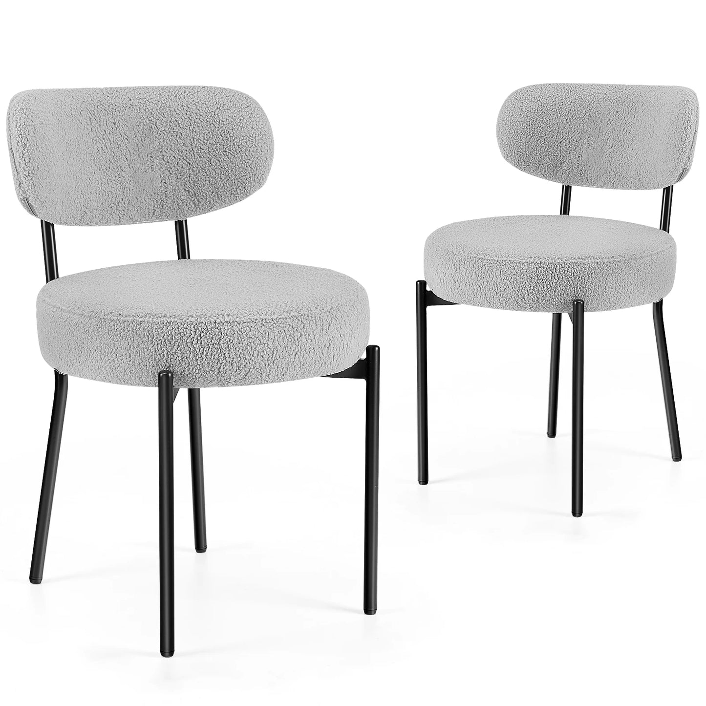 Ergonomic Round Dining Chairs Set