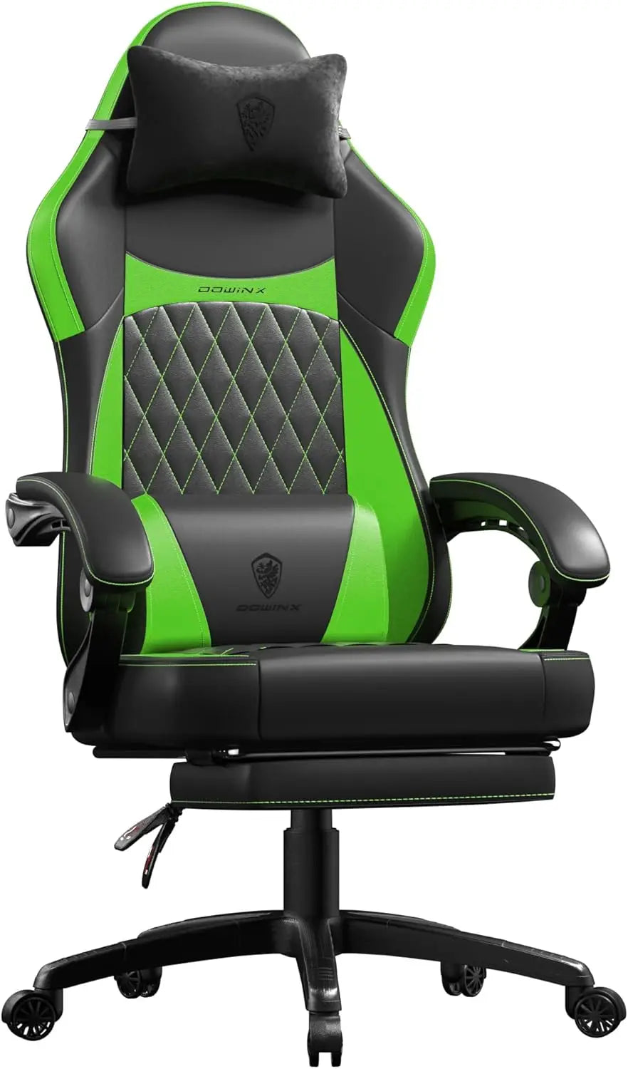 Gaming Chair with Pocket Spring Cushion and Footrest