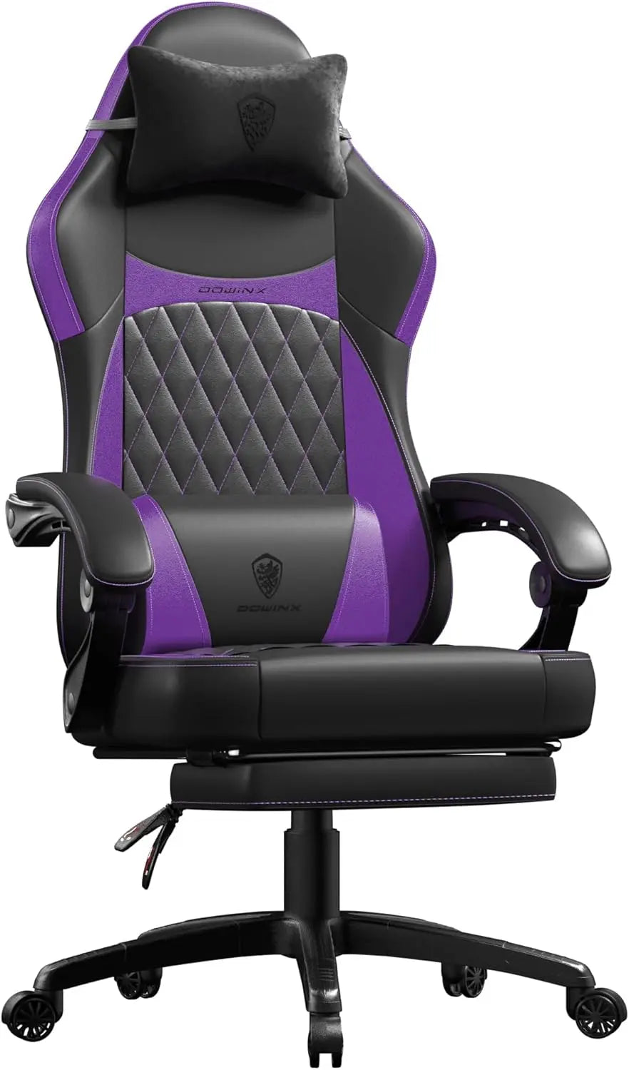 Gaming Chair with Pocket Spring Cushion and Footrest