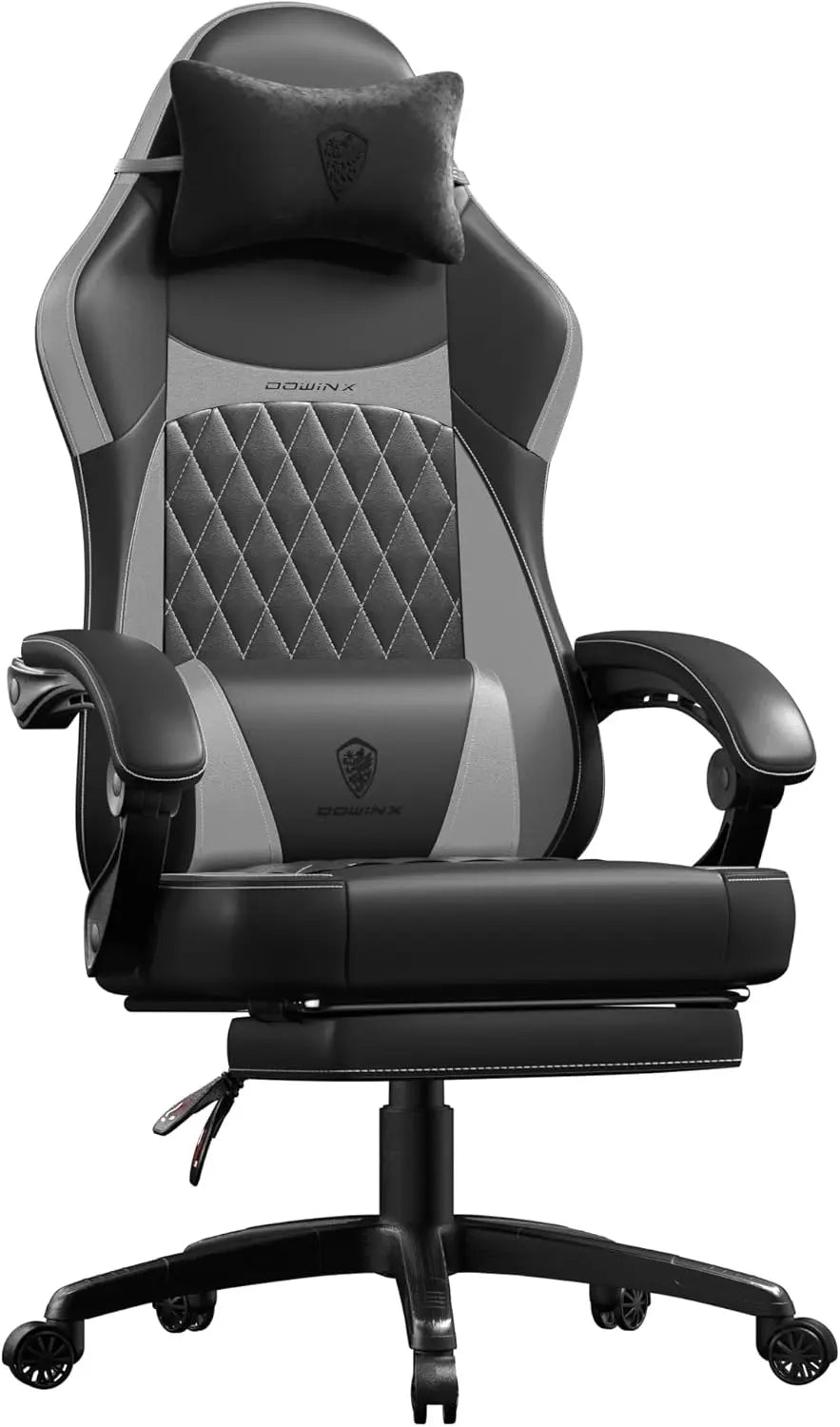 Gaming Chair with Pocket Spring Cushion and Footrest