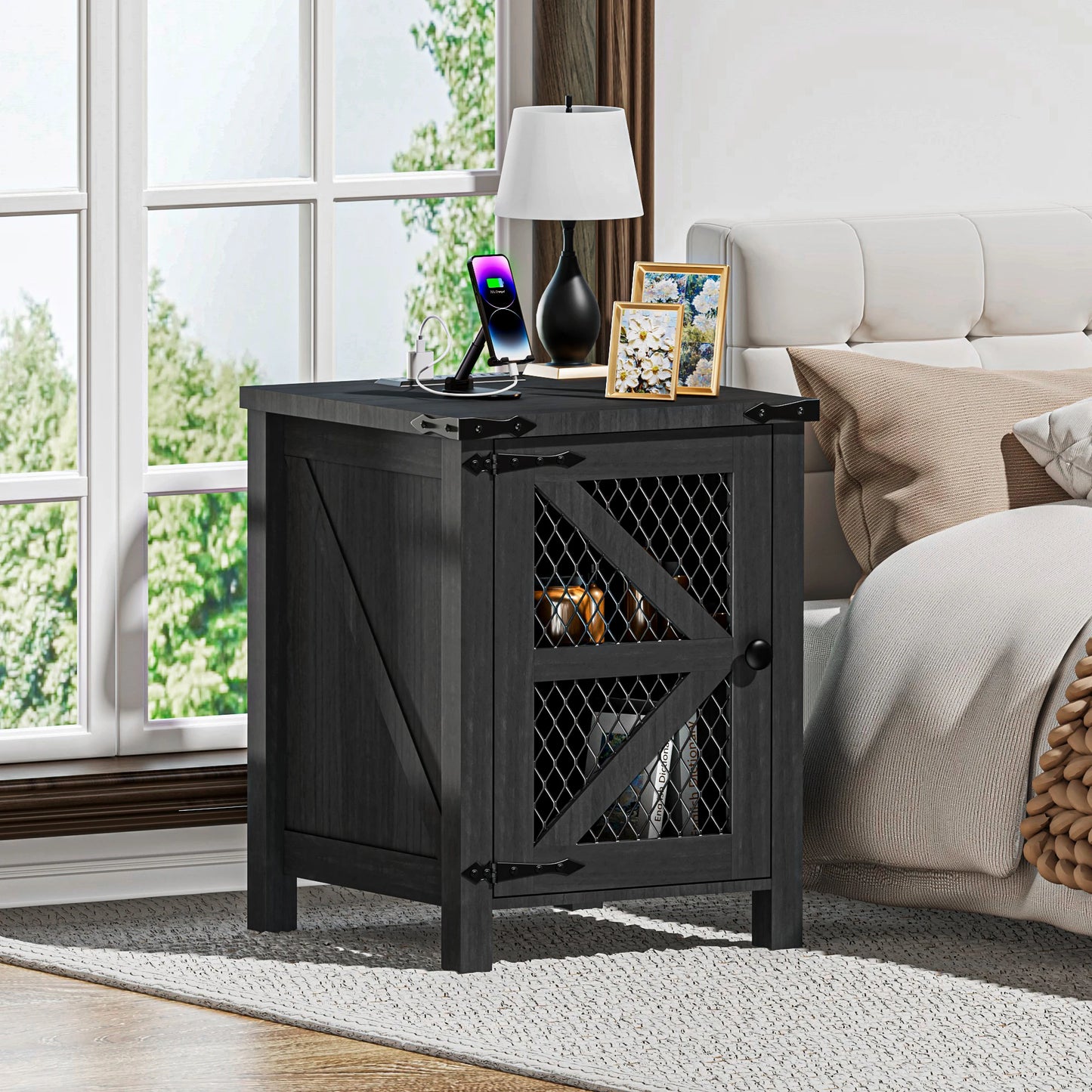 Nightstand with Charging Station