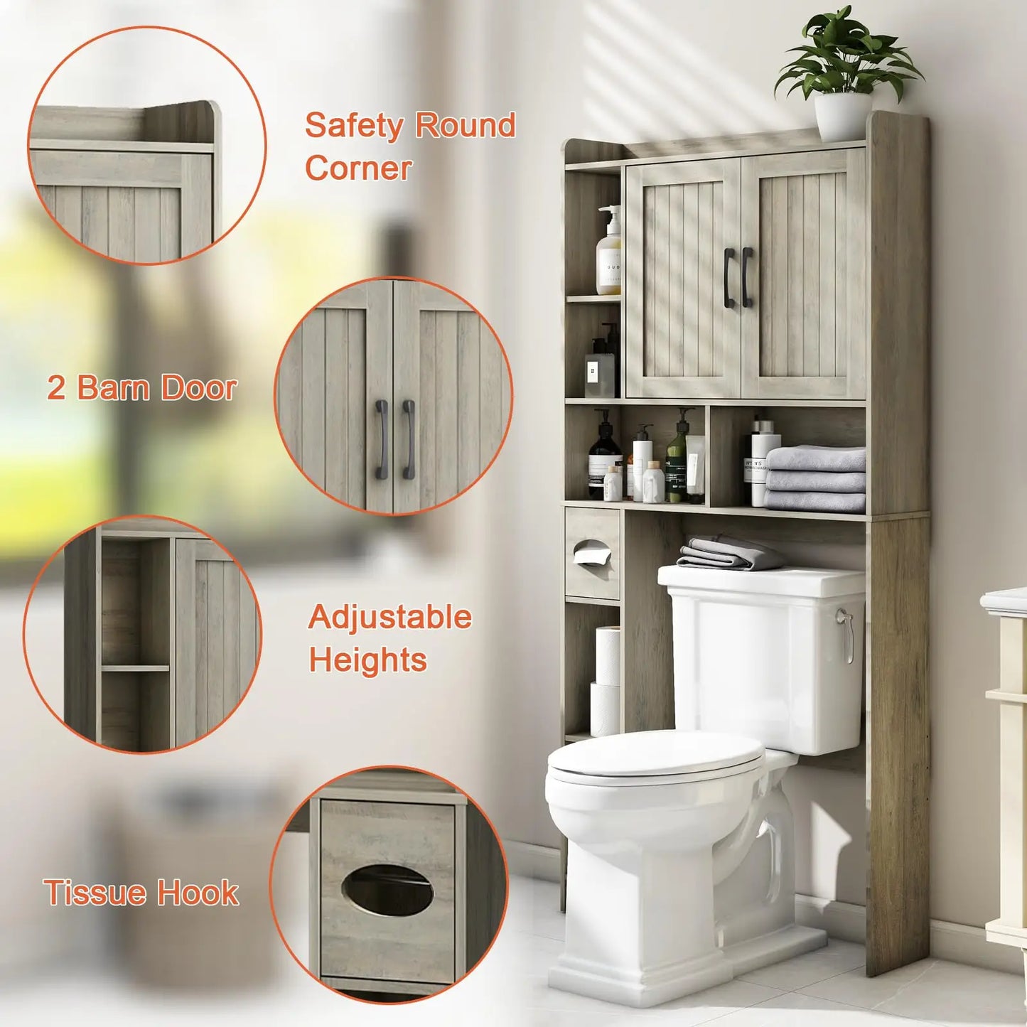 Bathroom Organizer Storage Cabinet