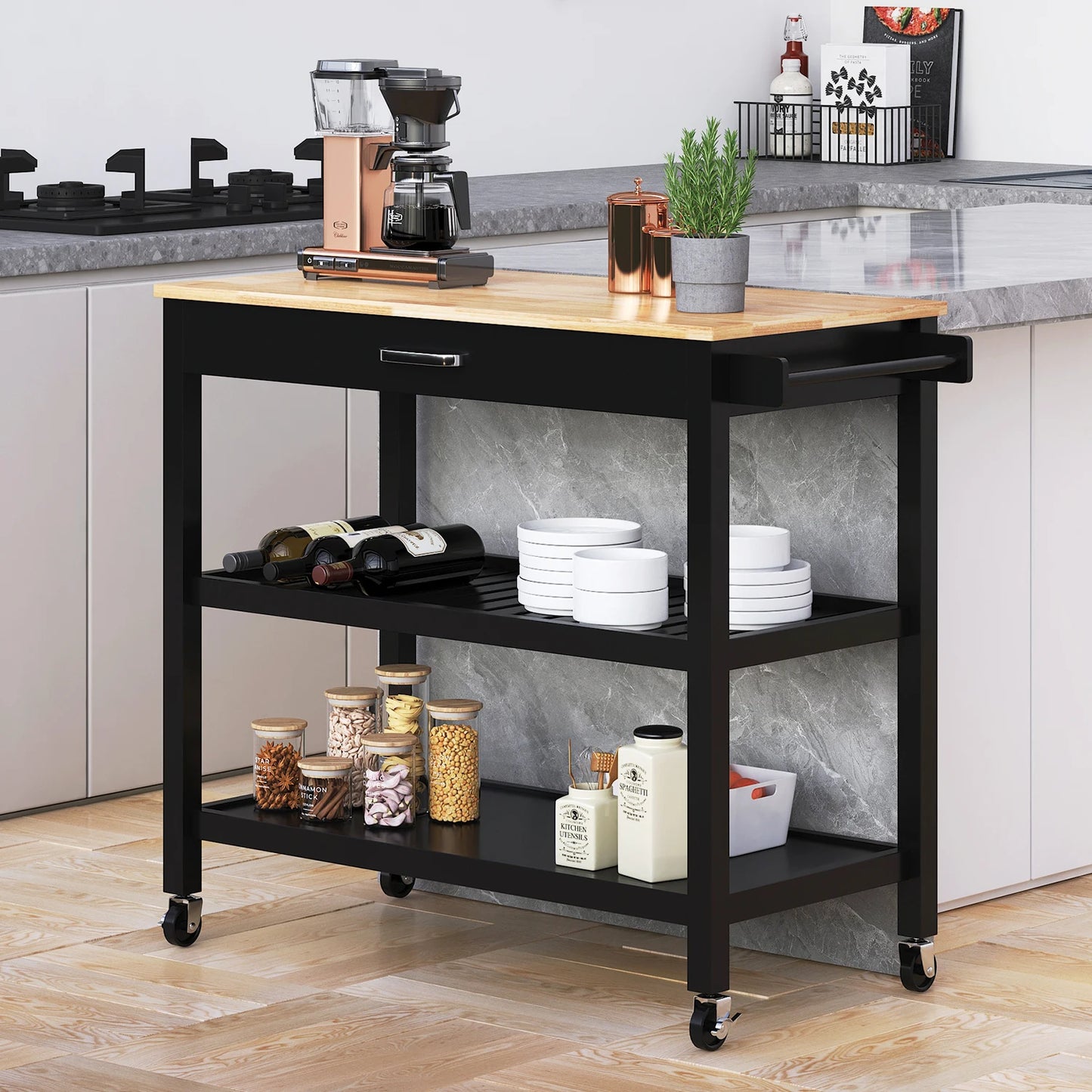Kitchen Shelf on Wheels