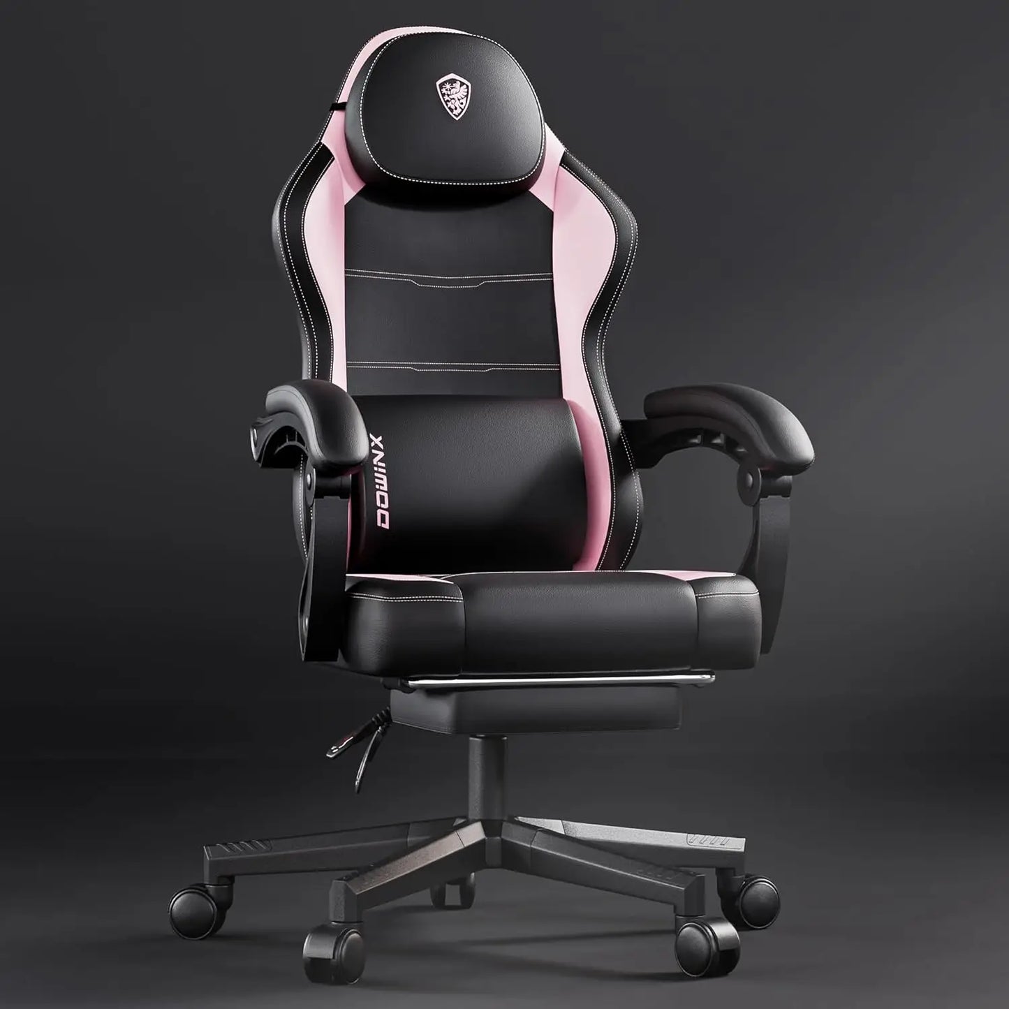 Gaming Chair with Pocket Spring Cushion and Footrest