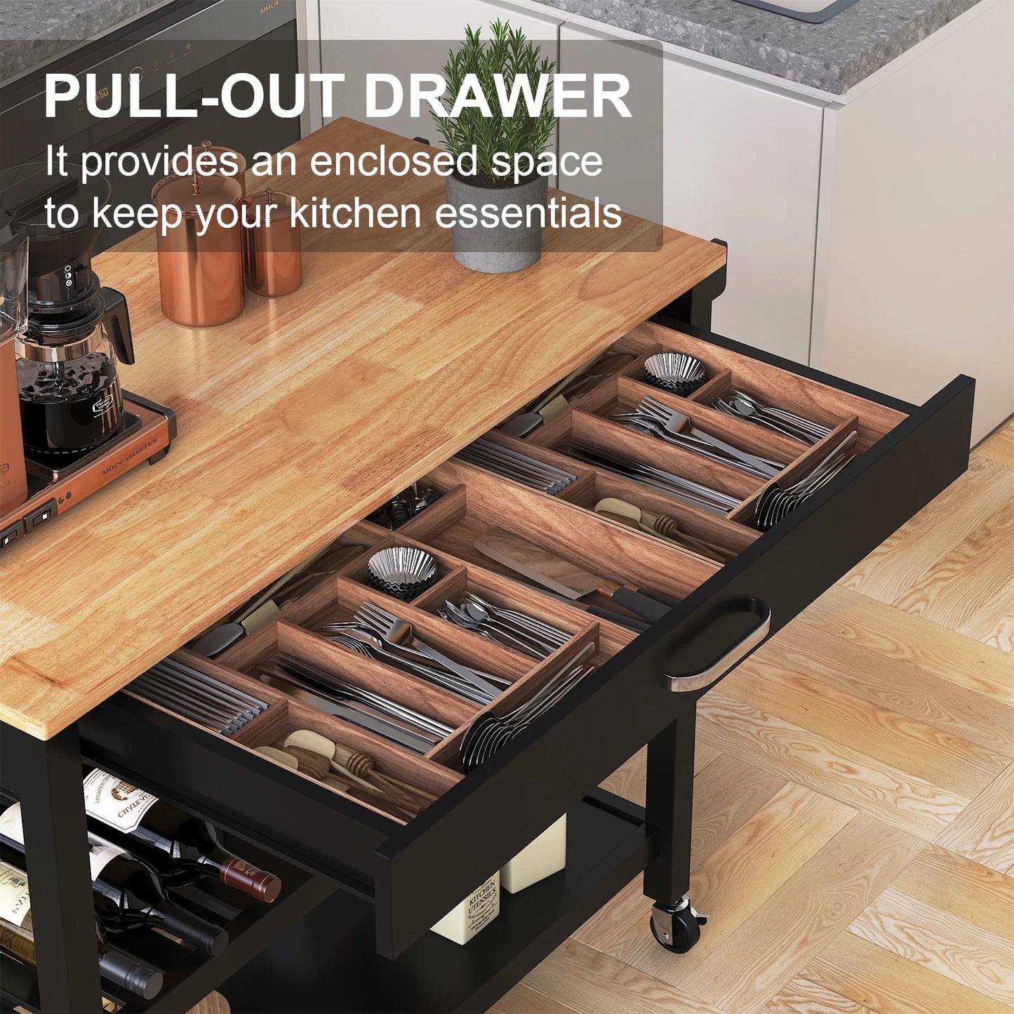 Kitchen Shelf on Wheels
