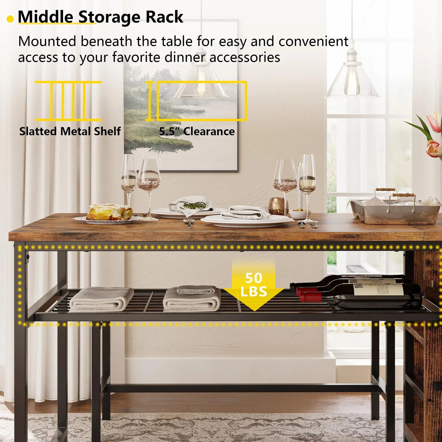 3-Piece Dining Table Set