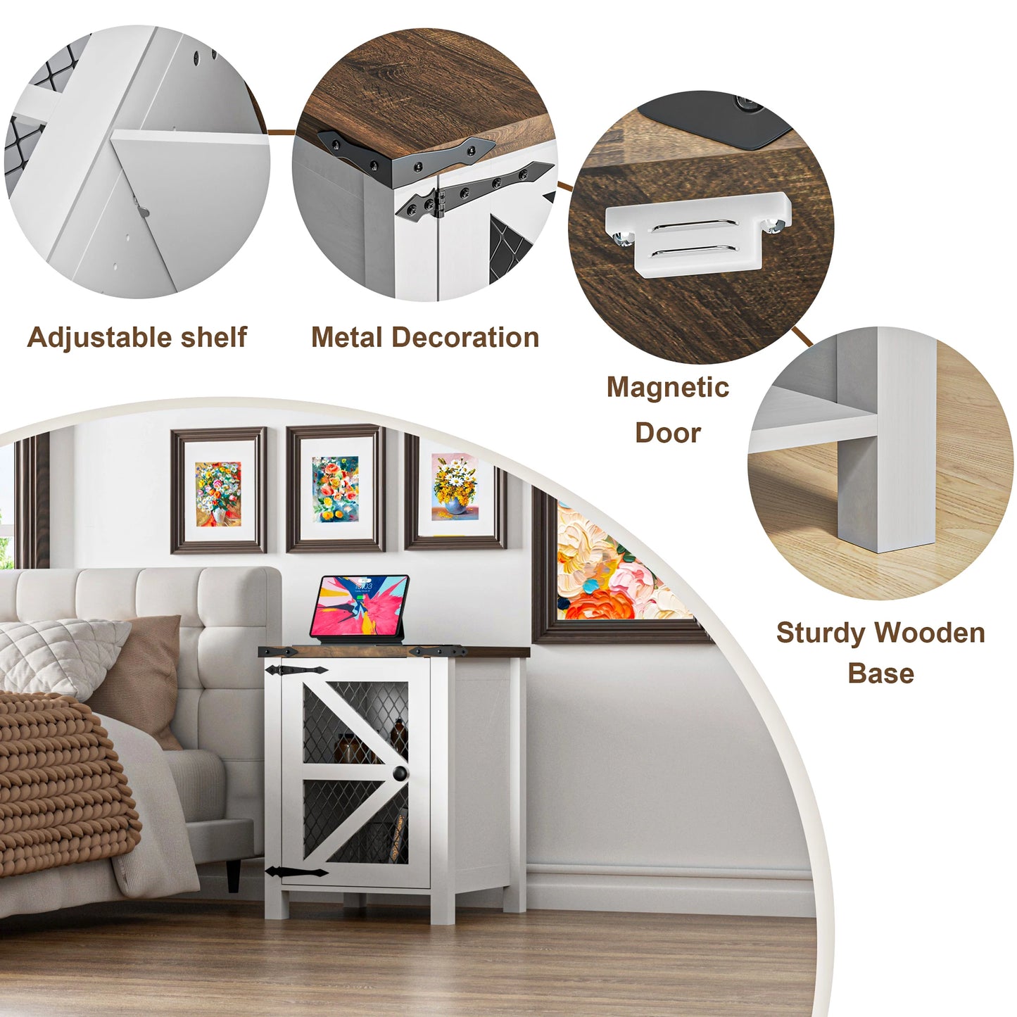 Nightstand with Charging Station