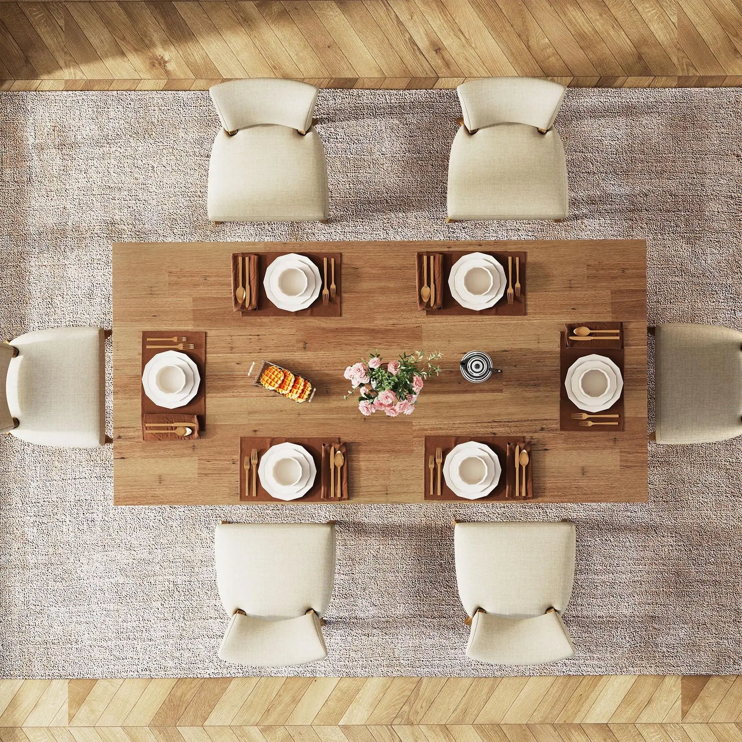63-inch Dining Table for 4-6