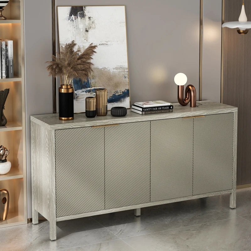 59" Modern Wood Buffet Cabinet