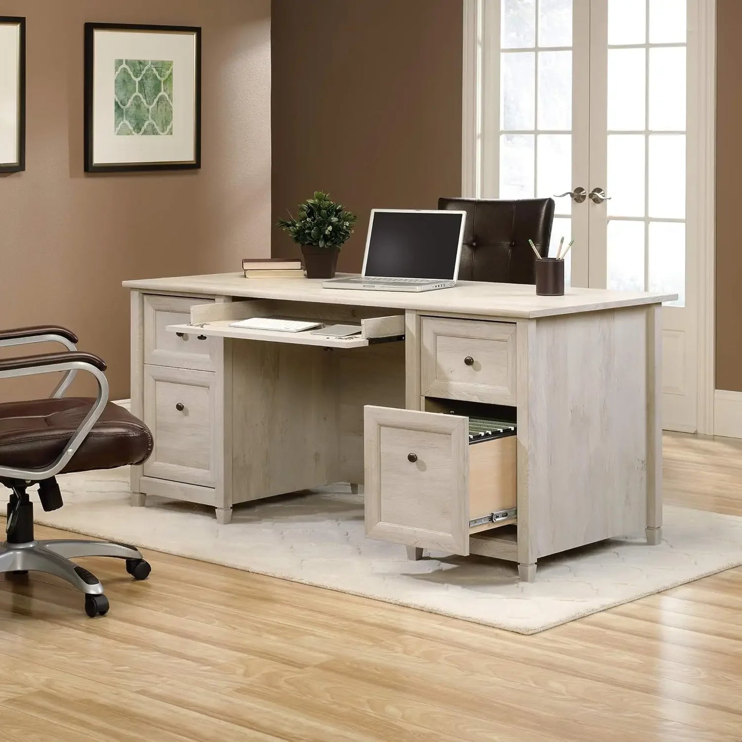Executive Desk File Drawer Storage