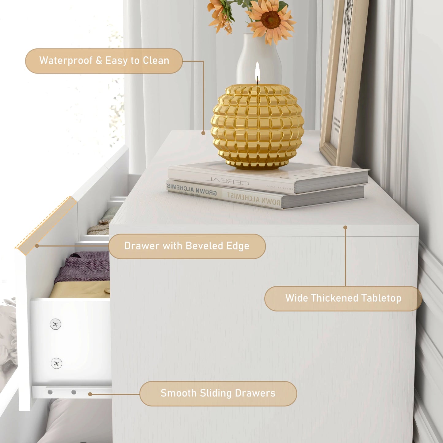 7 Drawer Dresser for Bedroom