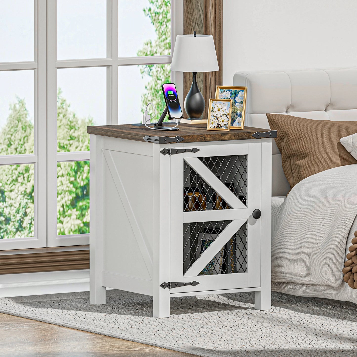 Nightstand with Charging Station