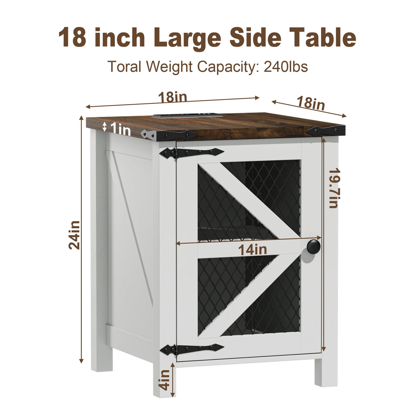 Nightstand with Charging Station